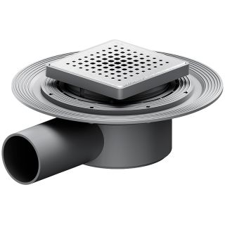 Душевой трап AM.PM MasterFlow 10 W01BD-P11-010-01SB с решеткой Хром матовый Cut Gradient